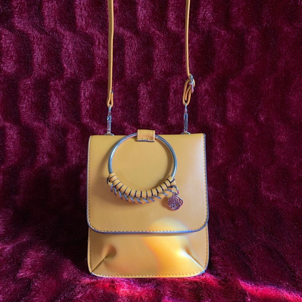 NWOT Carlos Santana Yellow Mini Handbag